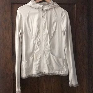 🍋Lululemon White Zipper Hoodie
